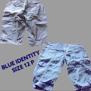 Blue identity cargo pants